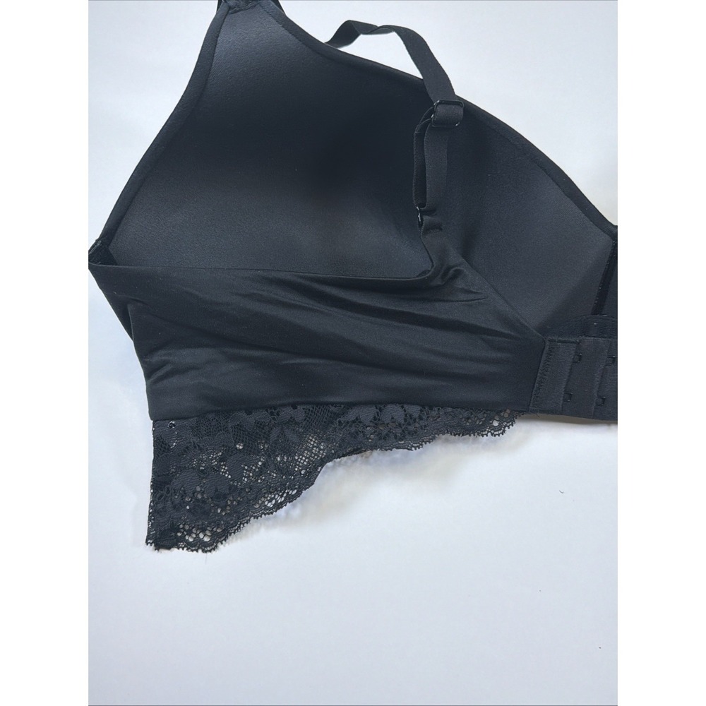 Maidenform DM1196 Lift Wireless Bra Lightly Padded Lace Womens 40C Black - Picture 8 of 9